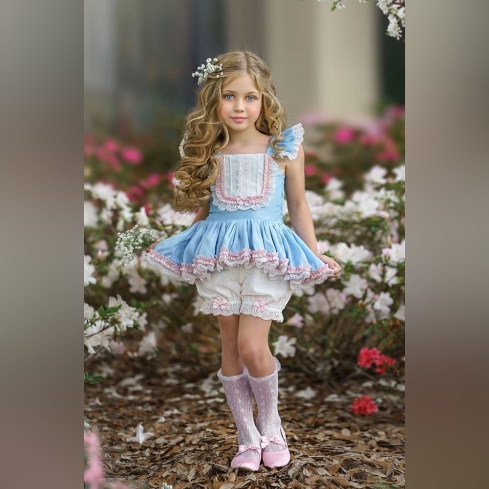 Dollcake Pure Heart Romper Blue